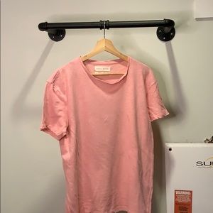 Medium Men's ZARA Soft Pink T-shirt